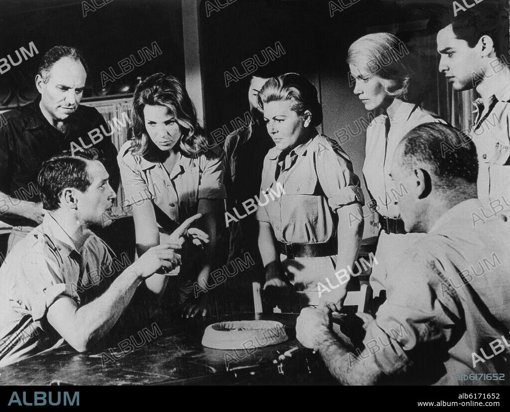 OTTO PREMINGER. ESCENA DE LA PELICULA "EXODO" - 1960 - PAUL NEWMAN (EEUU) C.B.FILMAS.