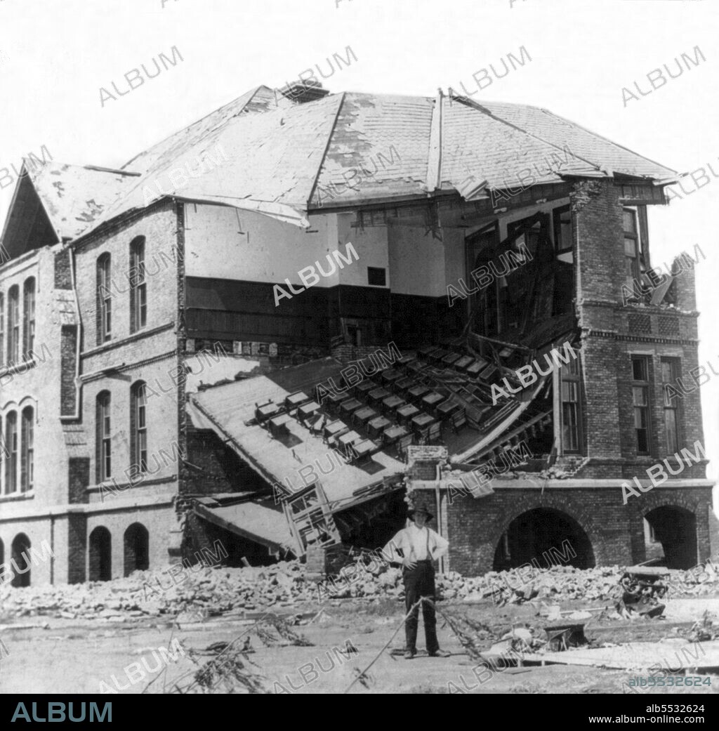 The Hurricane of 1900 made landfall on September 8, 1900, in the city of Galveston, Texas, in the United States. It had estimated winds of 145 miles per hour (233 km/h) at landfall, making it a Category 4 storm on the Saffir–Simpson Hurricane Scale. It was the deadliest hurricane in US history. The hurricane caused great loss of life with the estimated death toll between 6,000 and 12,000 individuals; the number most cited in official reports is 8,000, giving the storm the third-highest number of deaths or injuries of any Atlantic hurricane, after the Great Hurricane of 1780 and 1998's Hurricane Mitch. The Galveston Hurricane of 1900 is the deadliest natural disaster ever to strike the United States. The hurricane occurred before the practice of assigning official code names to tropical storms was instituted, and thus it is commonly referred to under a variety of descriptive names. Typical names for the storm include the Galveston Hurricane of 1900, the Great Galveston Hurricane, and, especially in older documents, the Galveston Flood. It is often referred to by Galveston locals as The Great Storm or The 1900 Storm.