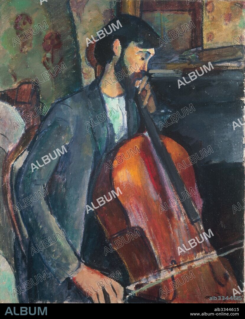 AMEDEO MODIGLIANI. The Violoncello Player.