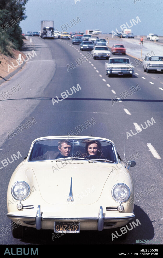 JACQUELINE BISSET und STEVE MCQUEEN in BULLITT, 1968, unter der Regie von PETER YATES. Copyright WARNER BROTHERS.