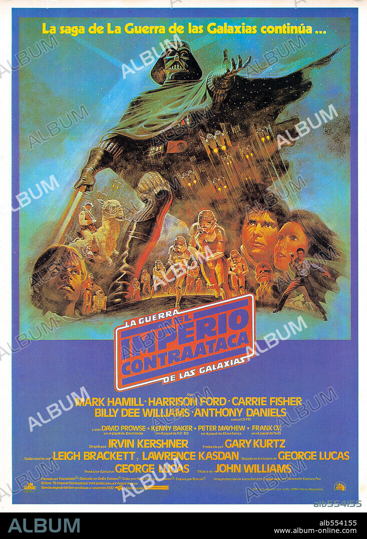 Poster of STAR WARS: EPISODE V-THE EMPIRE STRIKES BACK, 1980, directed by IRVIN KERSHNER. Copyright LUCASFILM/20TH CENTURY FOX.