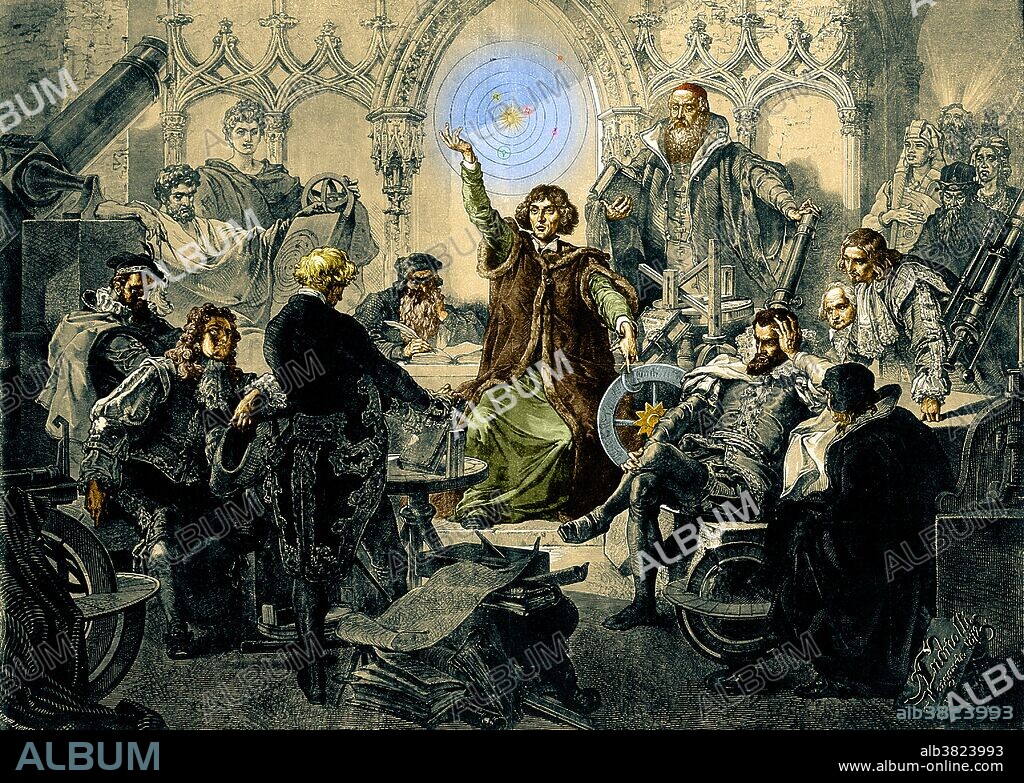 Copernicus Lecturing Historical Astronomers