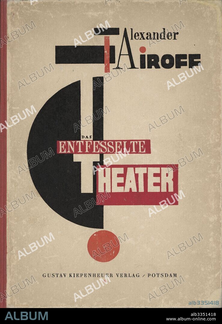 EL LISSITZKY. Cover for the "Unleashed Theatre" by Alexander Tairov.