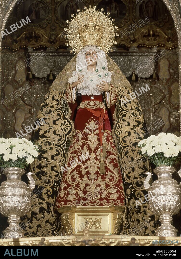 LUISA ROLDAN (1654-1704) LA ROLDANA. VIRGEN DE LA ESPERANZA MACARENA 175 - FINALES S XVII - ESCULTURA BARROCA.