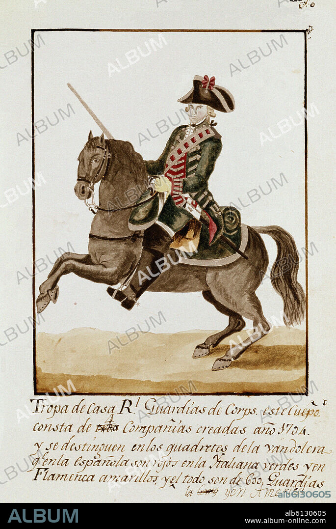 TROPAS DE LA CASA REAL (GUARDIA DE CORPS).