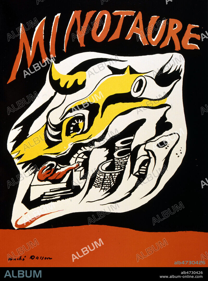 Couverture de la revue Minotaure n°12-13 du 05/1939 illustree par Andre MASSON (1896-1987 = ADAGP). Credit : JEAN VIGNE / KHARBINE-TAPABOR.