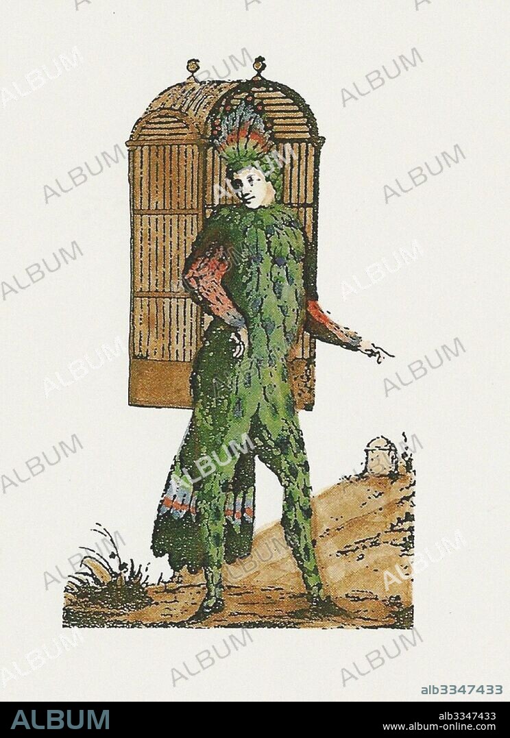 IGNAZ ALBERTI. Emanuel Schikaneder as the first Papageno in Mozart's The Magic Flute.