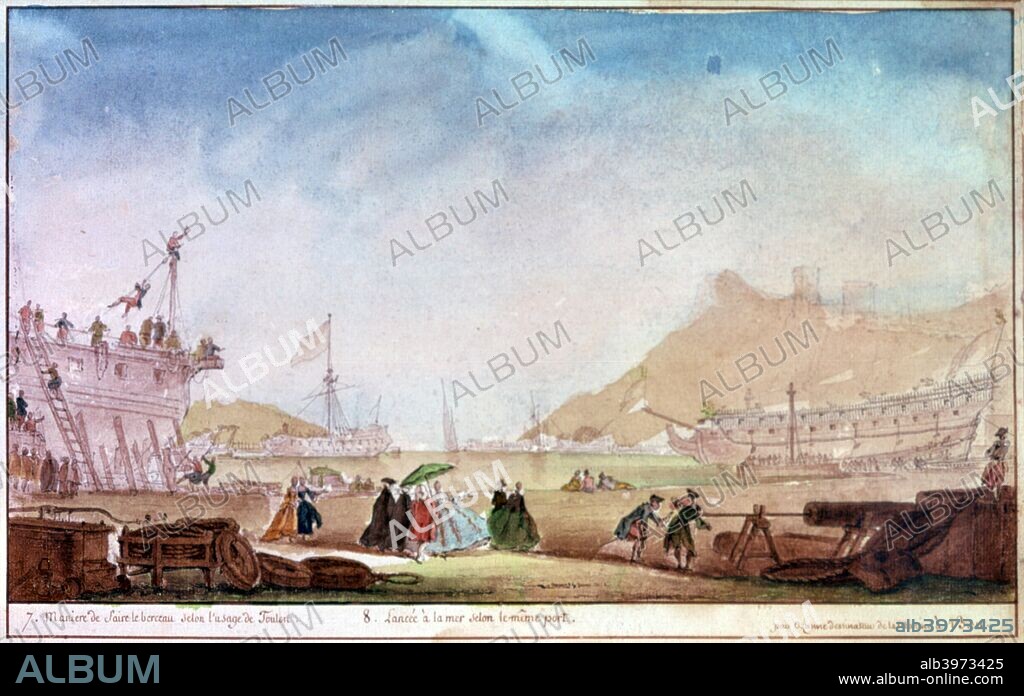 'The Marina of Brest', c1750-1810.