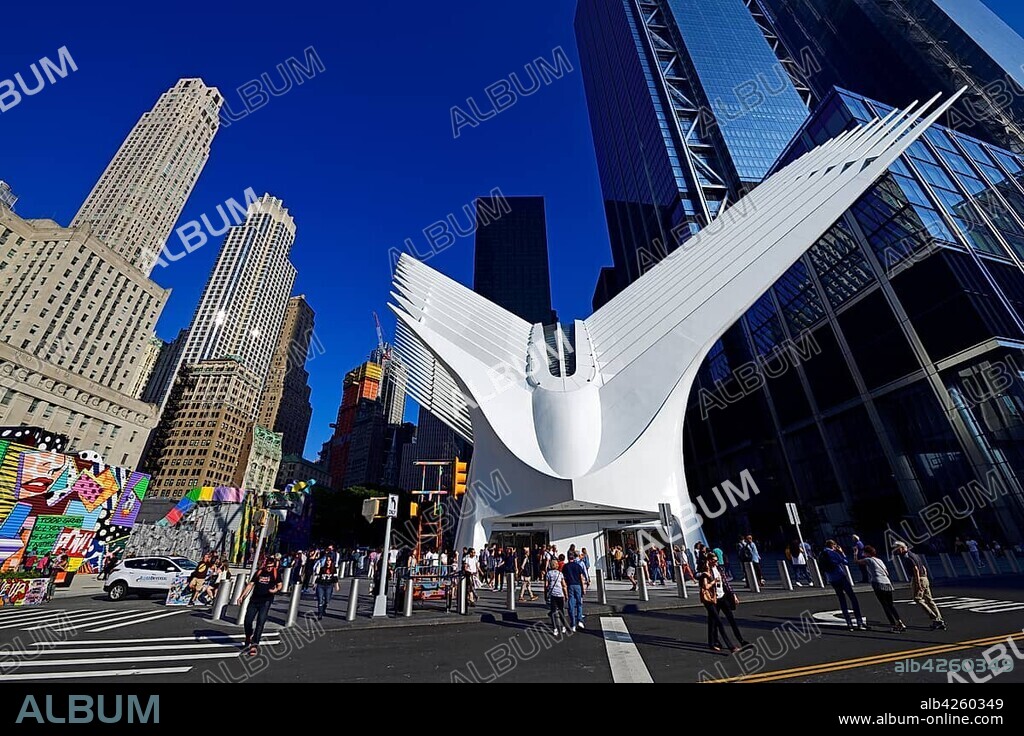 Oculus, subway station, World Trade Center Transportation Hub, architect Santiago Calatrava, Ground Zero, Manhattan, New York, USA