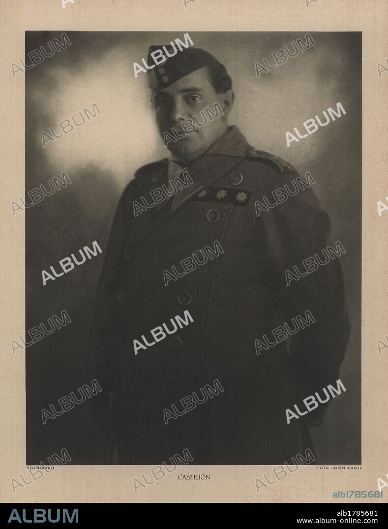 España. Guerra civil (1936-1939). Militar del ejército nacional. Antonio Castejón Espinosa (1896-1969). Comandante del II Tabor de Ceuta y también de la V Bandera de la Legión.