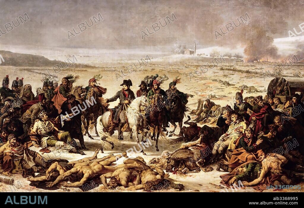 CHARLES MEYNIER. Napoleon on the Battlefield of Eylau, 9 February 1807.