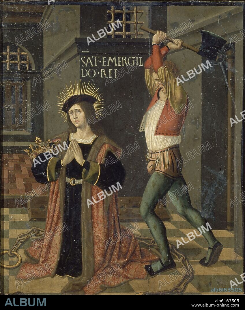 RAMIREZ JUAN. MARTIRIO DE SAN HERMENEGILDO - PINTURA SIGLO XVI-ANTES DE LA RESTAURACION.