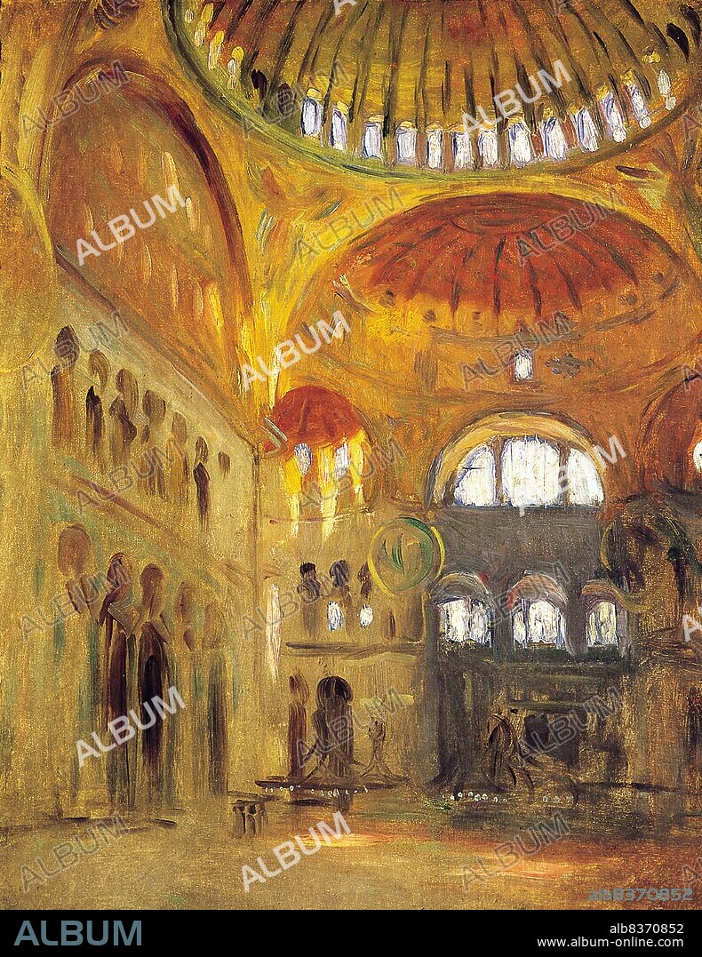Istanbul's Hagia Sophia (Greek) or Ayasofya (Turkish) was originally constructed as a main Eastern Orthodox church and served in this role from 537 CE until the fall of Constantinople in 1453 (except between 1204 and 1261 when it was converted by the Fourth Crusaders to a Roman Catholic cathedral).<br/><br/>. When the Ottoman Turks under Mehmed II conquered Constantinople, the Hagia Sophia was converted into a mosque and Christian relics and art were either removed or plastered over. It remained a mosque for almost 500 years, before being converted into a museum between 1931 and 1935.<br/><br/>. Famous in particular for its massive dome, it is considered the epitome of Byzantine architecture and influenced the design of numerous mosques in what is now Istanbul.