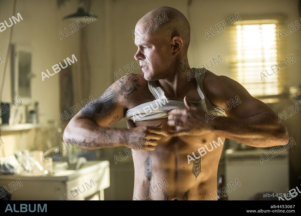 MATT DAMON en ELYSIUM, 2013, dirigida por NEILL BLOMKAMP. Copyright SONY PICTURES ENTERTAINMENT.