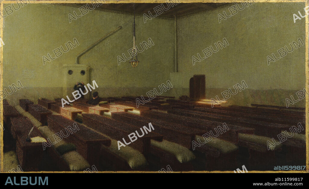 ANGELO MORBELLI. A Christmas at the Pio Albergo Trivulzio.