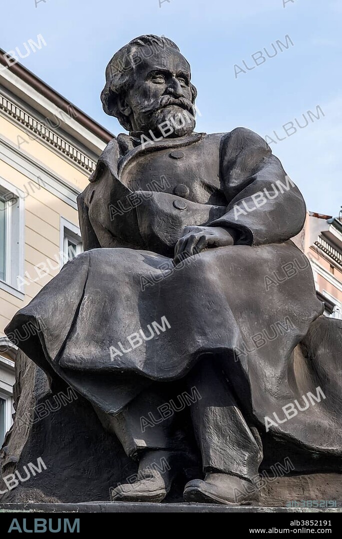 Monument to Giuseppe Verdi, composer, Trieste, Friuli-Venezia Giulia, Italy, Europe.