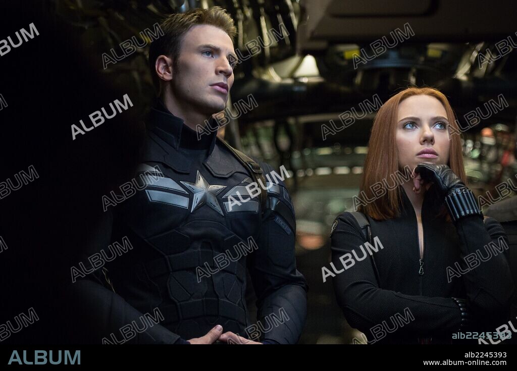 CHRIS EVANS y SCARLETT JOHANSSON en CAPITAN AMERICA: EL SOLDADO DE INVIERNO, 2014 (CAPTAIN AMERICA: THE WINTER SOLDIER), dirigida por ANTHONY RUSSO y JOE RUSSO. Copyright MARVEL STUDIOS.