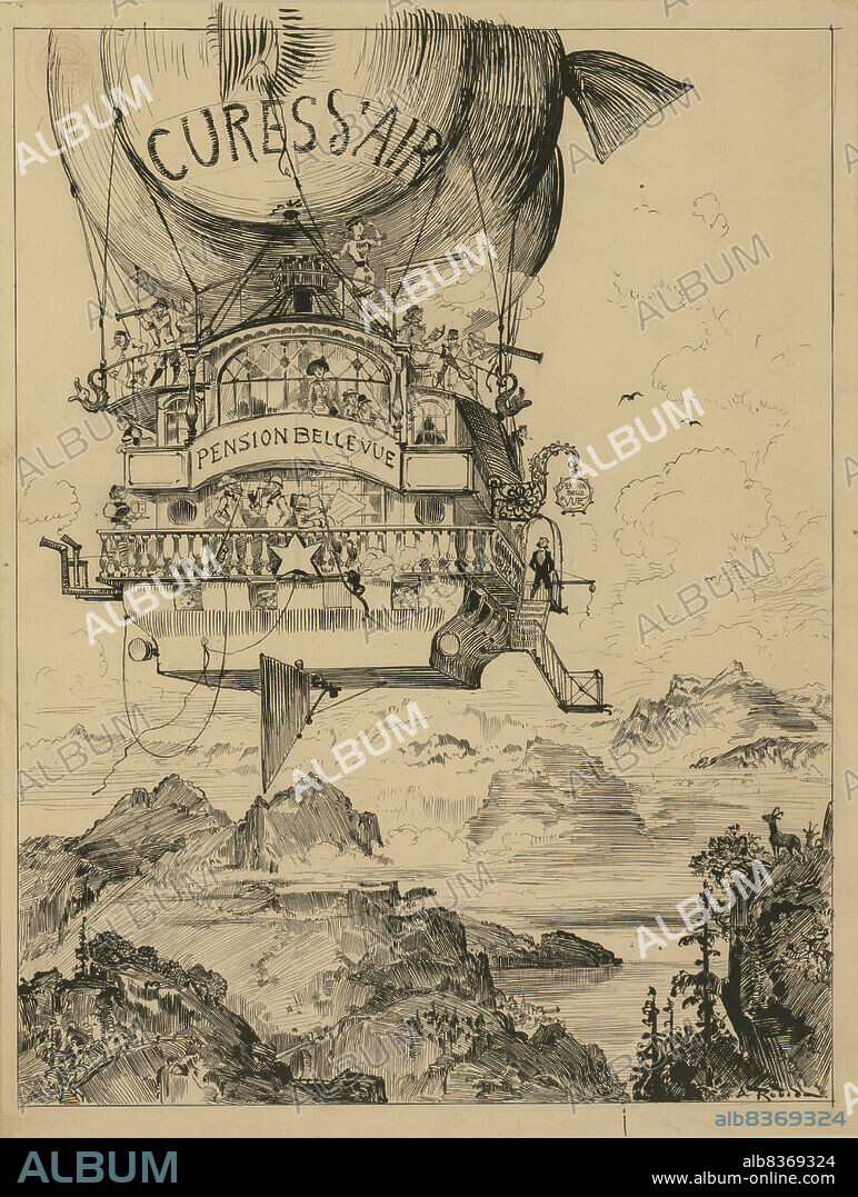 Illustration for "Le Vingtième Siècle" by Albert Robida.