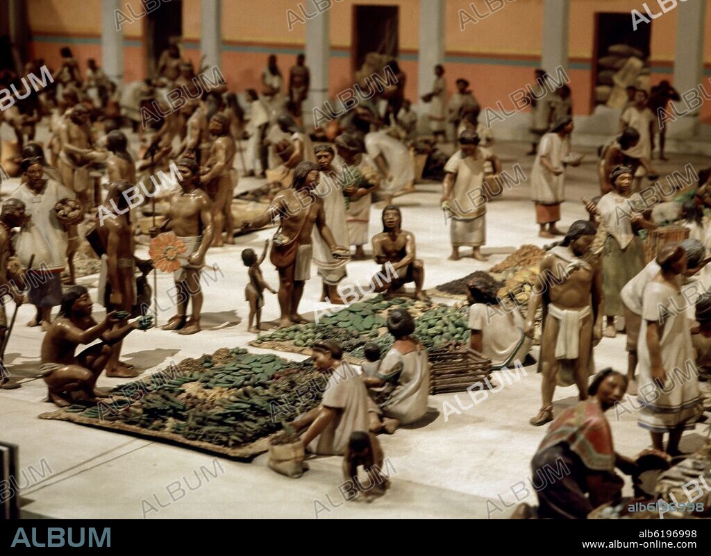 MAQUETA DEL MERCADO DE TLATELOLCO.