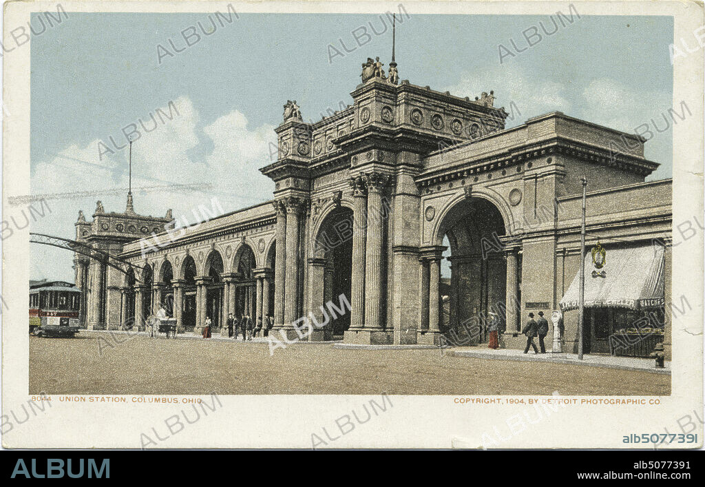 Union Station, Columbus, Ohio, still image, Postcards, 1898 - 1931.