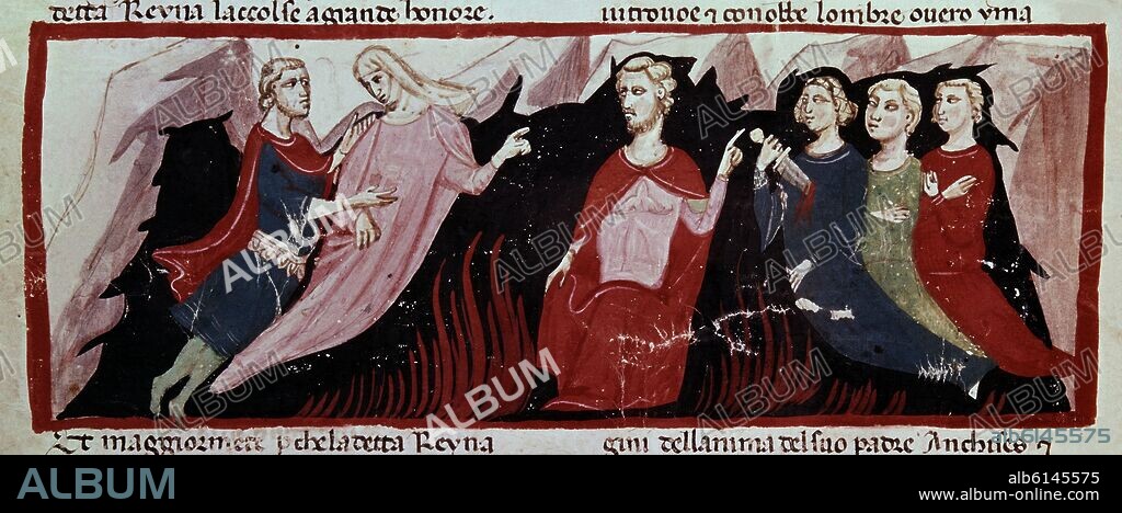 VIRGIL. LA ENEIDA - ENEAS CONDUCIDO AL INFIERNO.