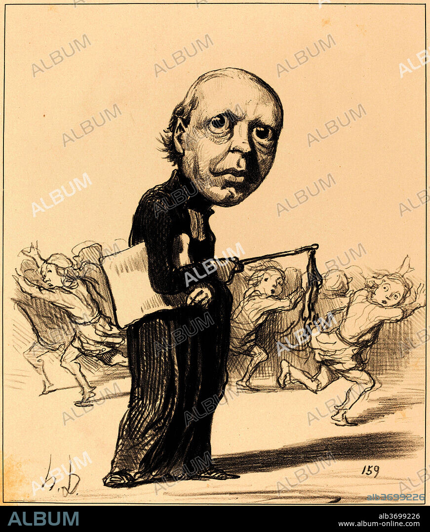 HONORé DAUMIER. Pierre Louis Parisis. Dated: 1849. Medium: lithograph.