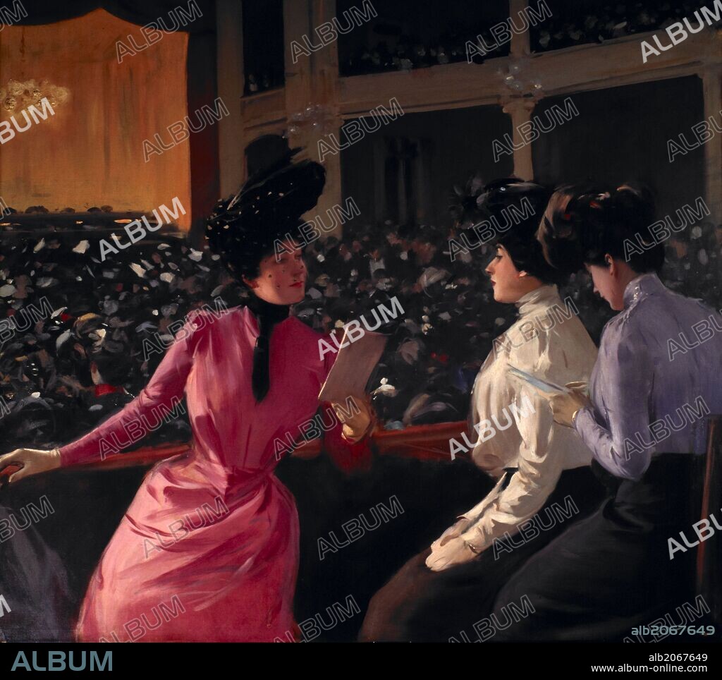 RAMON CASAS I CARBÓ. Teatro Novedades, 1901-1902. Óleo sobre tela. 144 x 158, 5 cm.