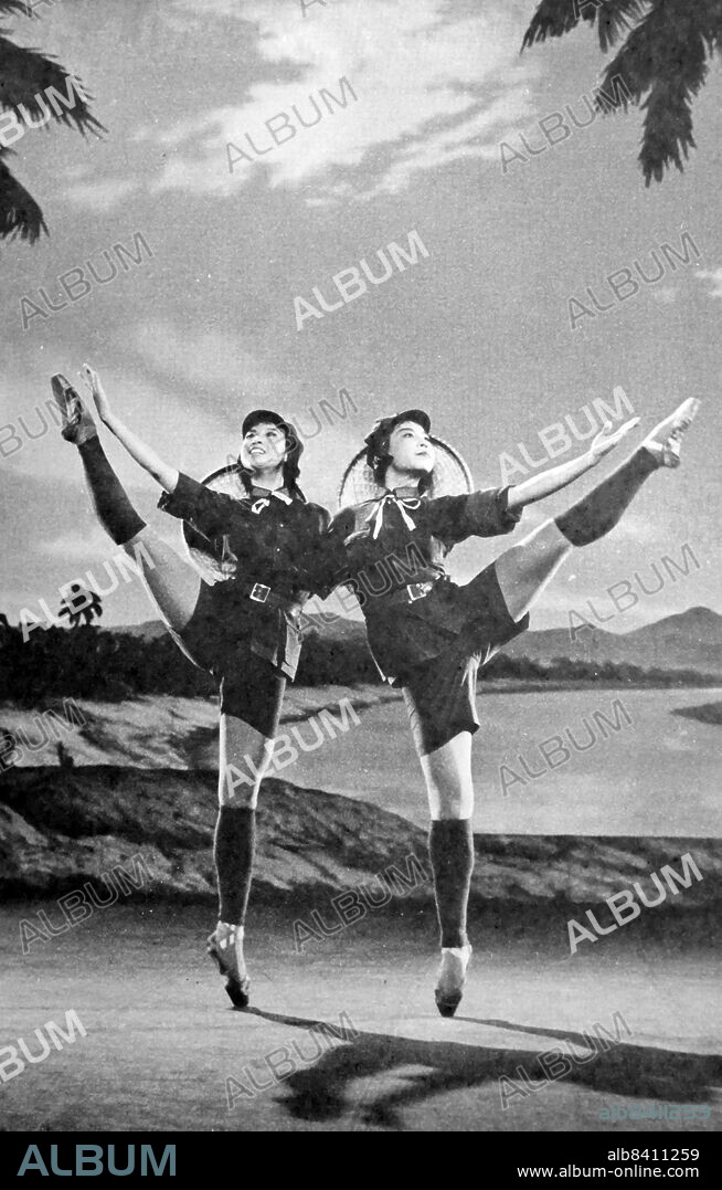 Liberated girl soldier from The Red Detachment of Women, a 1961 Chinese film by Xie Jin based on a script by Liang Xin. It is set in the 1930s and involves two peasant women who go into warfare. The cast includes Zhu Xijuan, Wang Xingang, Xiang Mei, Jin Naihua, Chen Qiang, and Niu Ben.