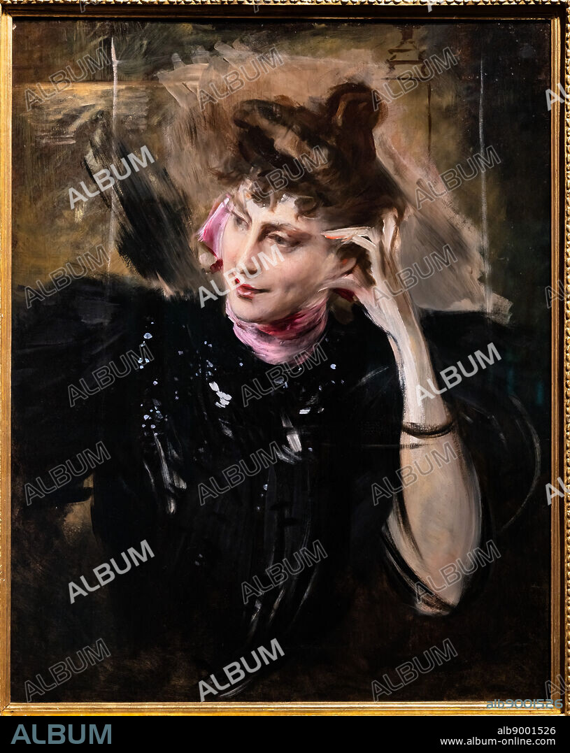 Portrait of Madame Veil Picard, by Giovanni Boldini, 1896, oil painting on panel.