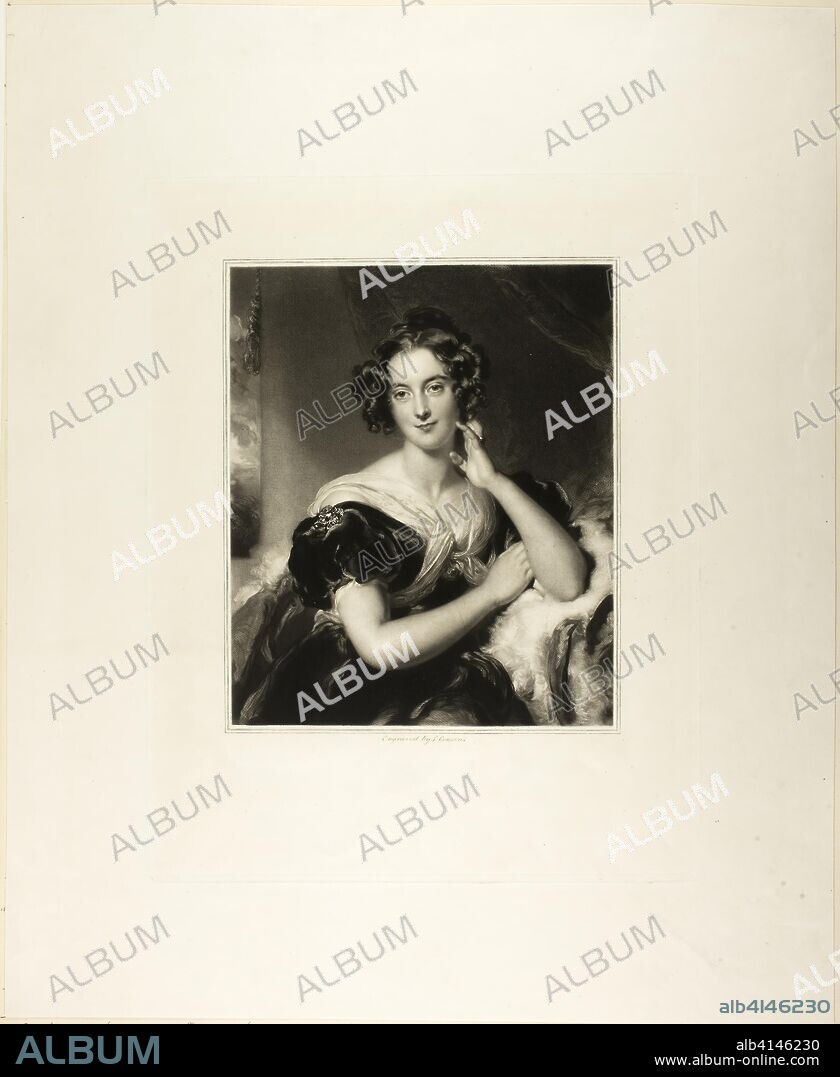 Miss Julia MacDonald. Samuel Cousins (English, 1801-1887); after Thomas Lawrence (English, 1769-1830). Date: 1830-1831. Dimensions: 231 × 192 mm (image); 514 × 420 mm (sheet). Mezzotint on ivory wove paper. Origin: England.