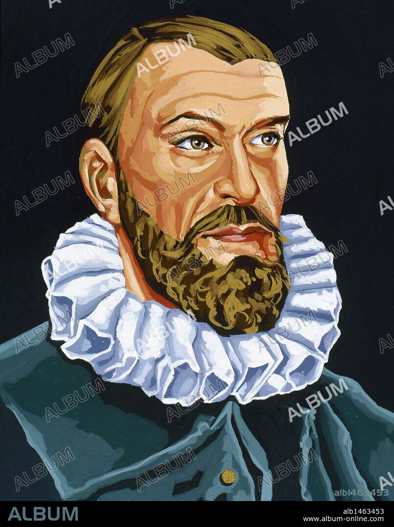 DIEGO DE LOSADA (h.1513-1569). Conquistador español, fundador de Caracas (1567). Dibujo.