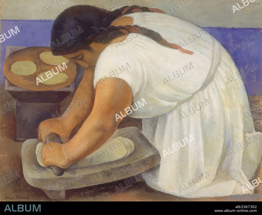 DIEGO-MARIA RIVERA. The Grinder (La molendera).