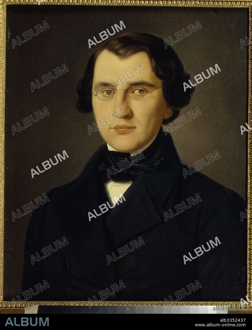 VINCENZO LAMI. Portrait of the author Ivan Sergeyevich Turgenev (1818-1883).