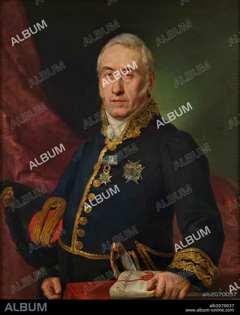 VICENTE LOPEZ PORTAÑA. Vicente López Portaña / 'Ignacio Gutiérrez Solana, veedor de las Reales Caballerizas', ca.  1823, Spanish School, Oil on canvas, 99,5 cm x 76 cm, P04404.