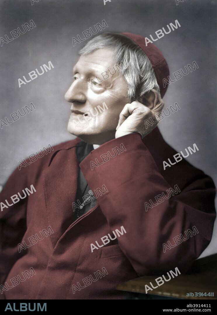 John Henry Newman, British cardinal, late 19th century. Newman (1801-1890) was a leading priest in the Church of England whose conversion to Catholicism was a major event of the 1840s. Newman was a popular speaker and a scholar at Oxford, making his conversion all the more welcome to Catholics and shocking to Anglicans. Newman had been ordained as an Anglican priest in 1825; he was ordained as a Catholic priest in 1847, and in 1879 he was created a cardinal by Pope Leo XIII. His Apologia Pro Vita Sua (1864) is considered a classic among religious autobiographies. (Colorised black and white print).