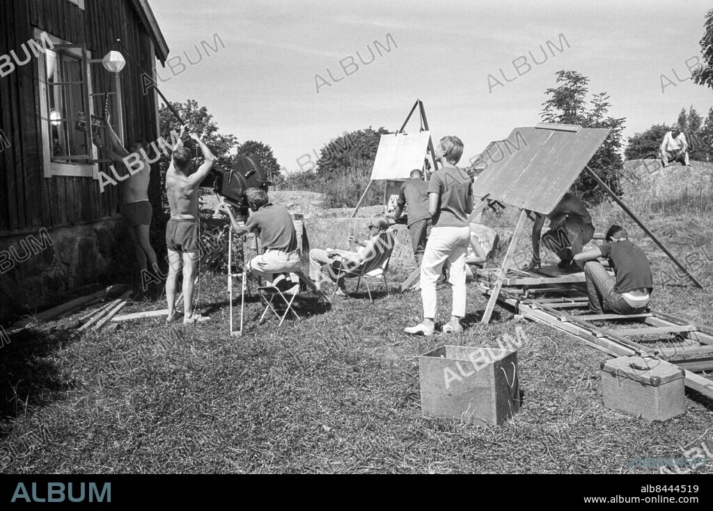VI PÅ SALTKRÅKAN TV-serie av Astrid Lindgren i regi av Olle Hellbom Sänt första gången 1964-01-18 Inspelningsbilder juli 1963 RIR 16899 sv/v neg Foto: Ulf Stråhle / SVT / Kod: 5600 sites: SVERIGE.