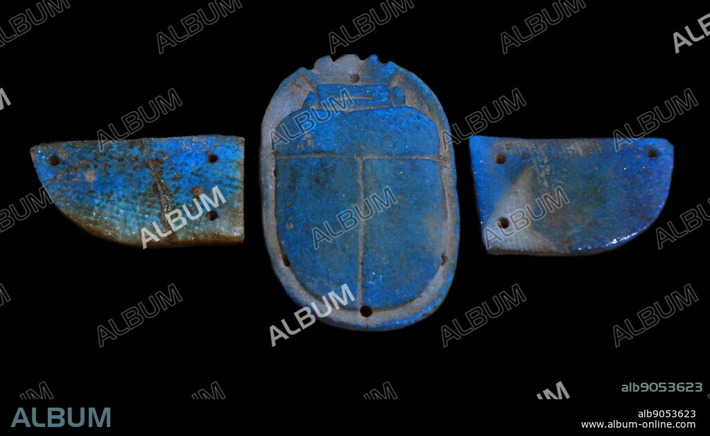 Ancient Egyptian Heart scarabs from the reigns of Thutmose III and Ramesses II. The dung beetle was one of the creatures with the greatest symbolic weight in ancient Egyptian culture.