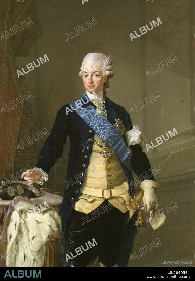LORENS PASCH THE YOUNGER. King Gustav III of Sweden, 1777.