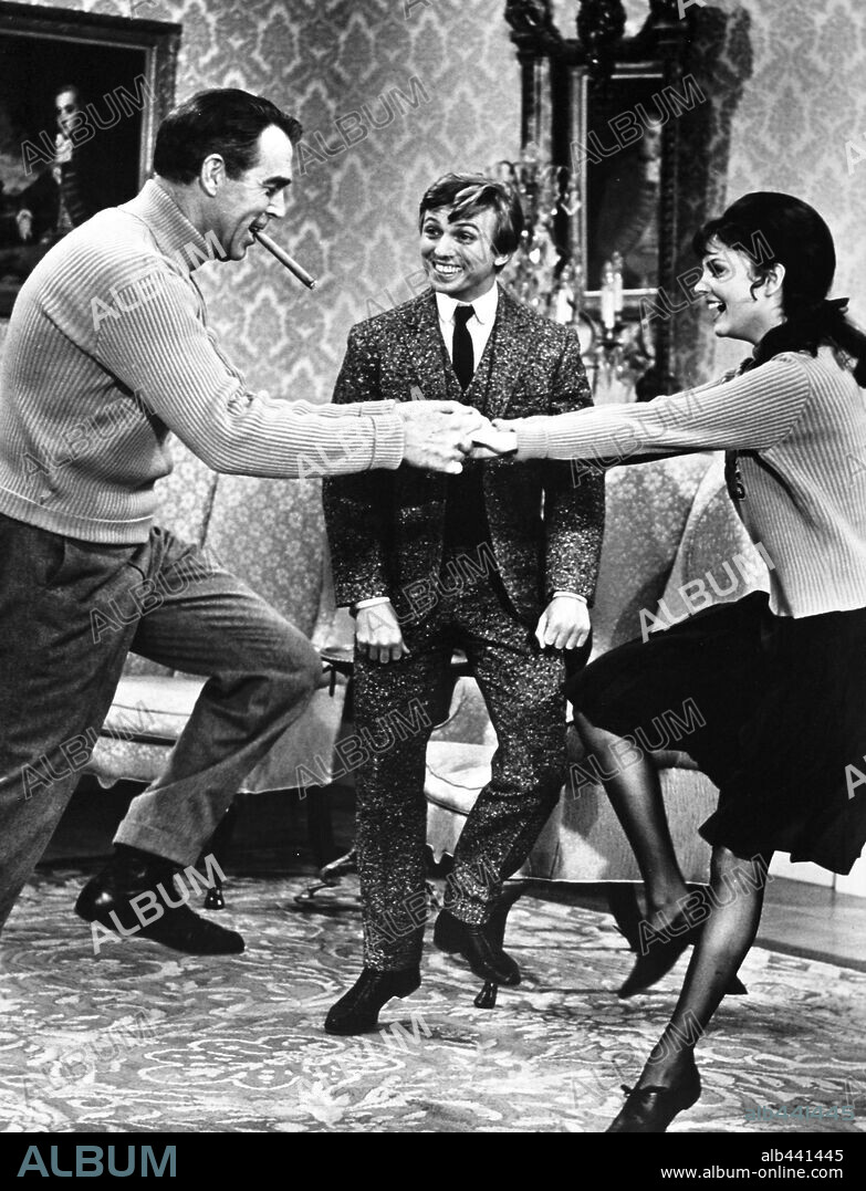 FRED MACMURRAY and TOMMY STEELE in THE HAPPIEST MILLIONAIRE, 1967, directed by NORMAN TOKAR. Copyright WALT DISNEY PICTURES.