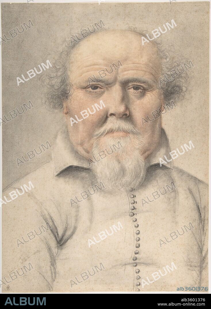 Portrait of a Man. Artist: Anonymous, French, 16th century; Circle of Nicolas Lagneau (French, 16th-17th century). Dimensions: 14 5/8 x 10 1/2 in.  (37.2 x 26.6 cm). Date: 16th century.