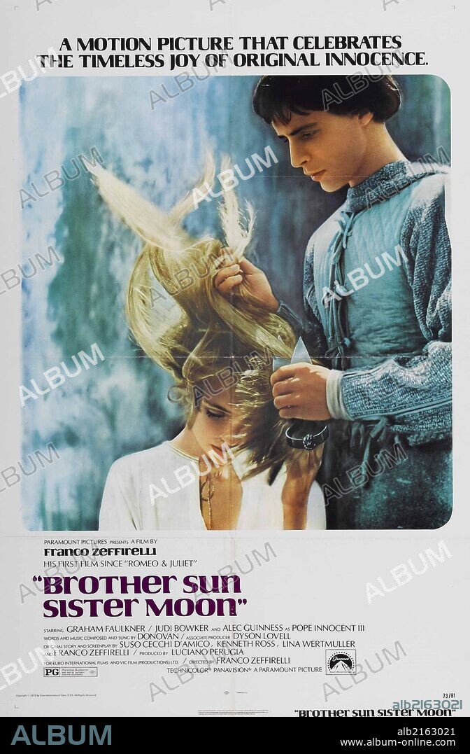 Poster of BROTHER SUN, SISTER MOON, 1972 (FRATELLO SOLE, SORELLA LUNA), directed by FRANCO ZEFFIRELLI. Copyright PARAMOUNT PICTURES.