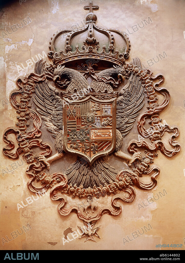 ESCUDO IMPERIAL DE CARLOS V - SIGLO XVI.