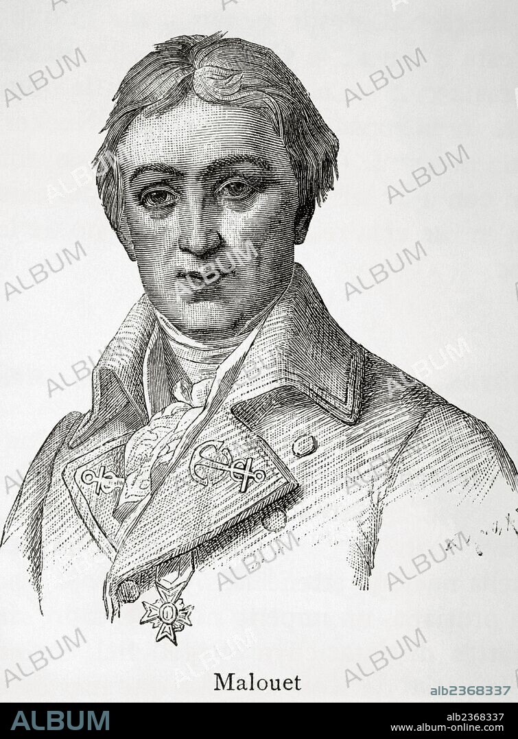 Pierre Victor, baron Malouet (1740 Ð 1814). French slave-owner, conservative publicist and monarchist politician. Engraving. Historia Universal, 1881.