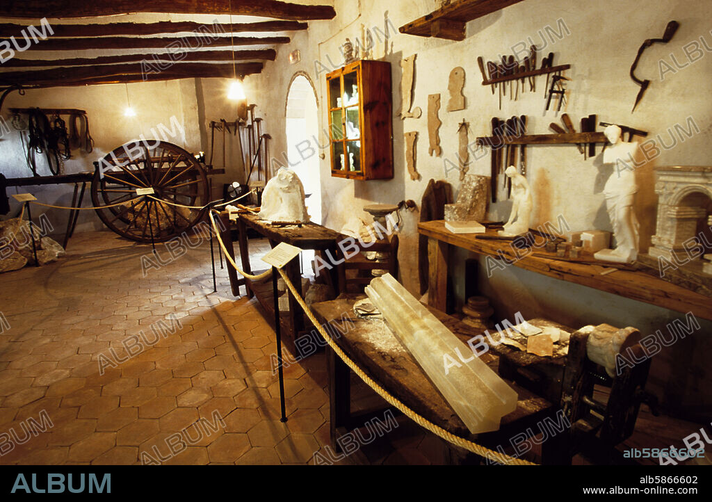 El Sarral; museo del alabastro; sala de exposiciones (Conca de Barberà).