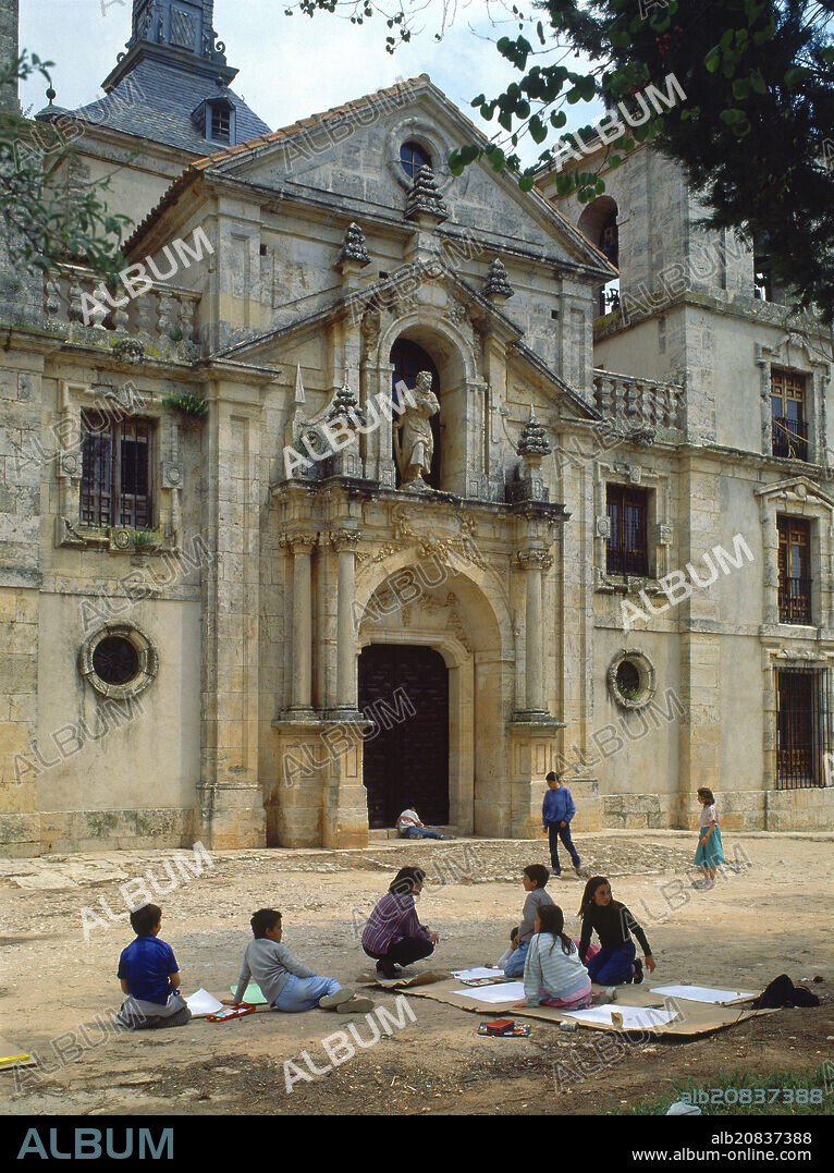 JOSÉ BENITO DE CHURRIGUERA. FACHADA DE LA IGLESIA DE SAN FRANCISCO JAVIER - SIGLO XVIII - BARROCO ESPAÑOL.