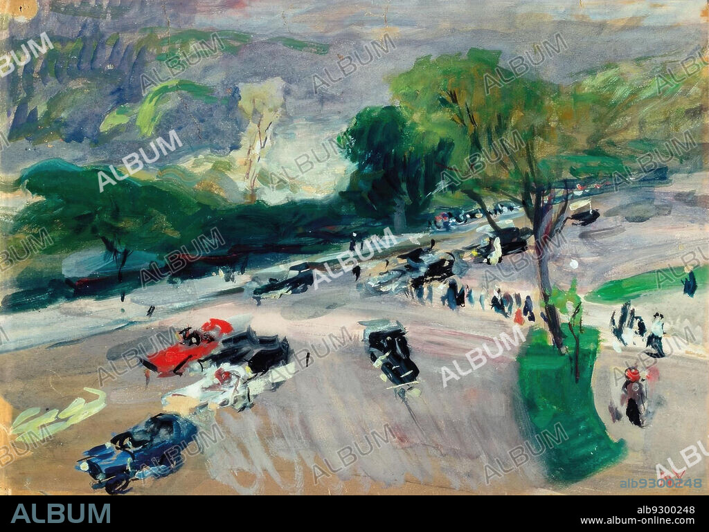 JOAQUIN SOROLLA. Joaquín Sorolla/Central Park, Nueva York, 1911. Óleo sobre lienzo.