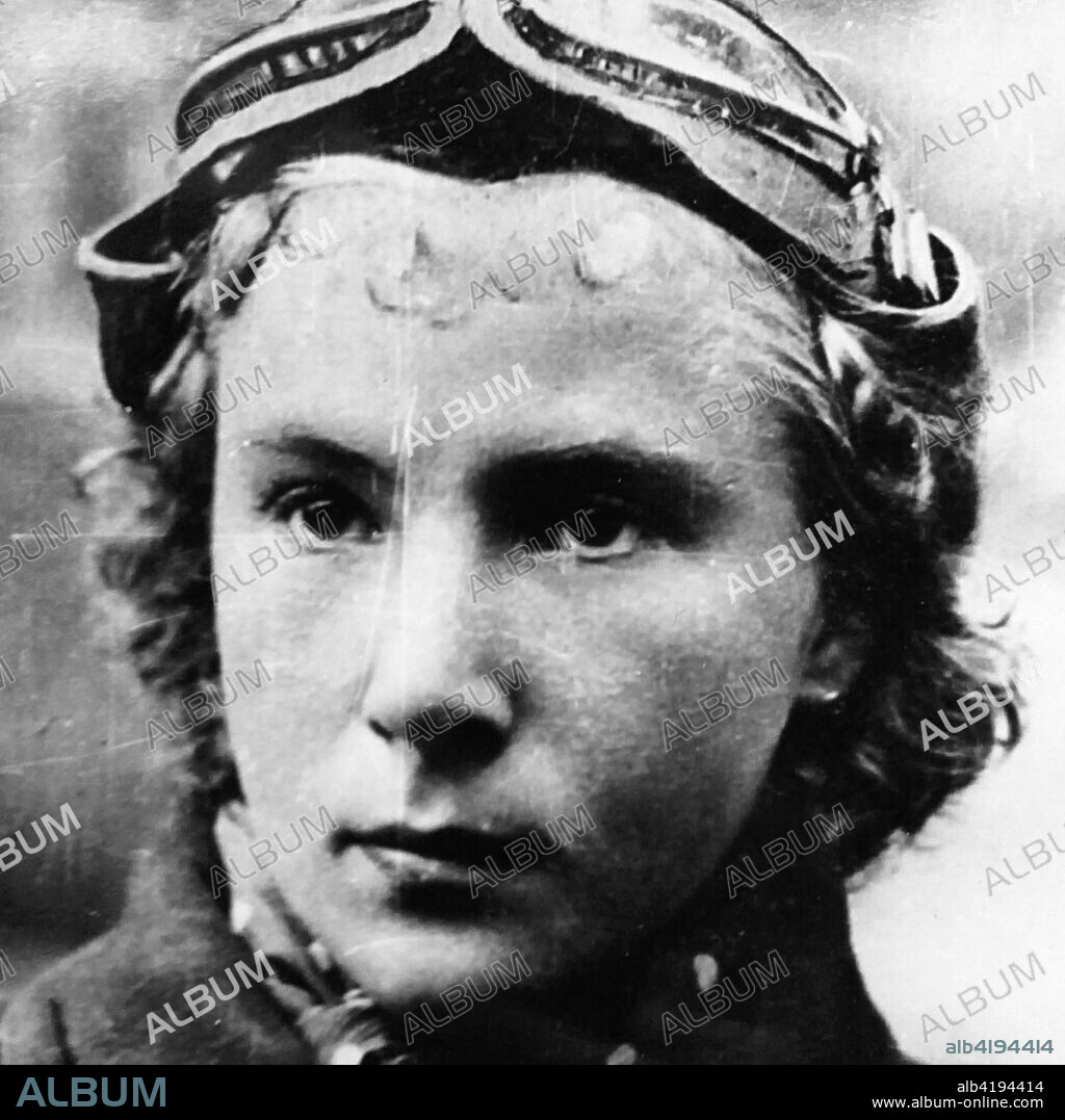 World War 2. Lydia 'Lilya' Vladimirovna Litvyak. She was often called “the White Rose of Stalingrad”, or 'White Lily'.