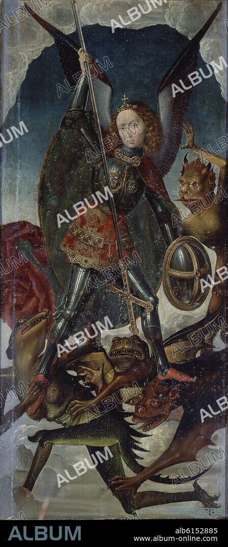 ALBERT VAN OUWATER. SAN MIGUEL - SIGLO XV - PINTURA GOTICA FLAMENCA.