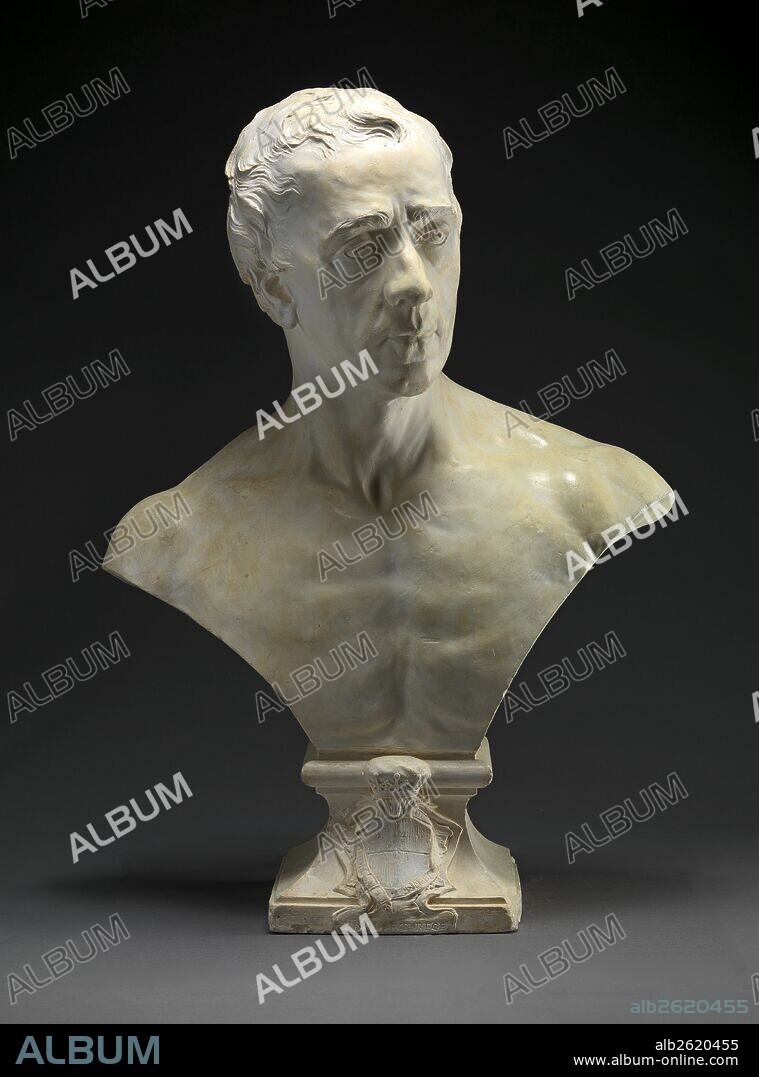 Philip Dormer Stanhope, Fourth Earl of Chesterfield (1694-1773) Chiseled on front of base: "[IL AJ] Y PENSE [HONL OIT] | A DEO ET REGE", Louis François Roubiliac, 1702-1762, French.