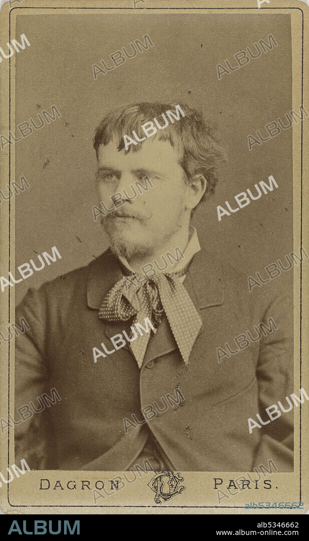 PRUDENT RENÉ-PATRICE DAGRON. Portrait of the painter Jules Bastien-Lepage (1848-1884).